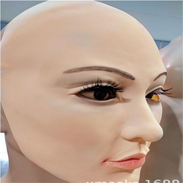 

grade new realistic human skin disguise self masks halloween latex realista maske silicone sunscreen ealistic silicone female real mask