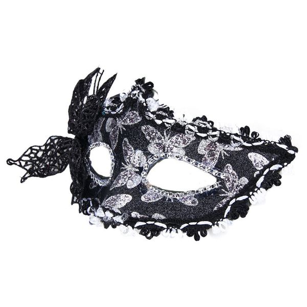 

black butterfly decoration women venetian hollow masquerade eye face mask party ball prom halloween