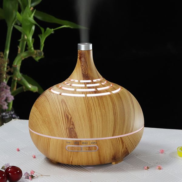 

aroma diffuser 400ml humidifier wood grain essential oil diffuser ultrasonic humidifier mist maker led lights for home 2019new