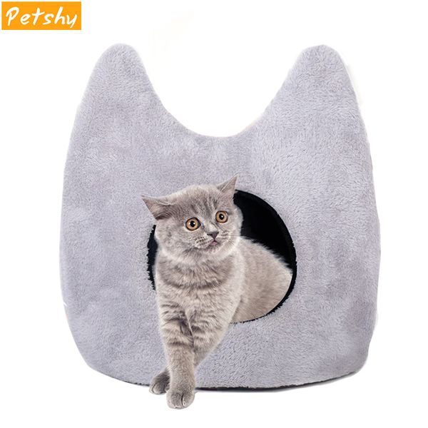 

petshy pet cat cave beds cut stylish ear dog house removable cushion waterproof bottom puppy small pets sleeping bag nest