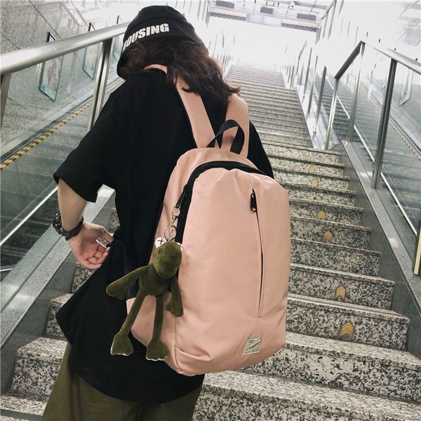 

sen department of campus personality simple shoulder bag women wild casual 2019 large-capacity travel backpack male
