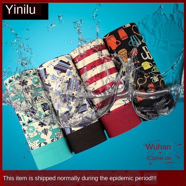 

nhx9x men's underwear big underpants and shorts promotion modal boxer pants with middle waist japanese and korean cute shorts with four, Black;white