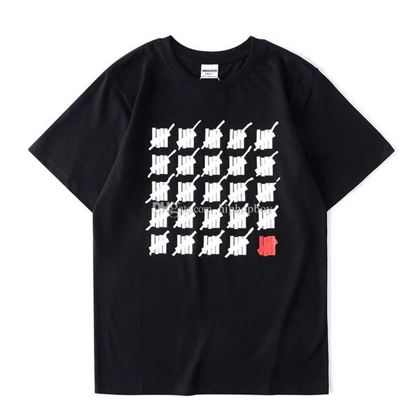

непобедимый дизайнер t shirt mens вскользь тенниски женщин людей высокого качества с коротким рукавом мода хип-хоп футболки, White;black