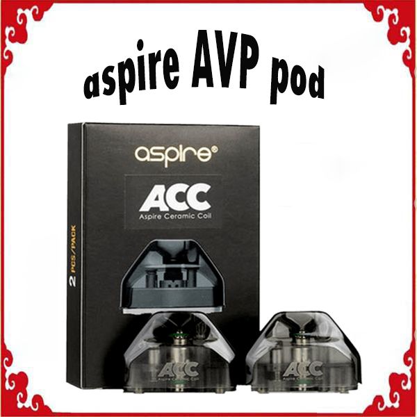 

Wholesale Aspire AVP Pod 2.0ml with Nichrome coil 1.2ohm&Ceramic coil 1.3ohm&Mesh coil 0.6ohm for Aspire AVP Kit 100% Original