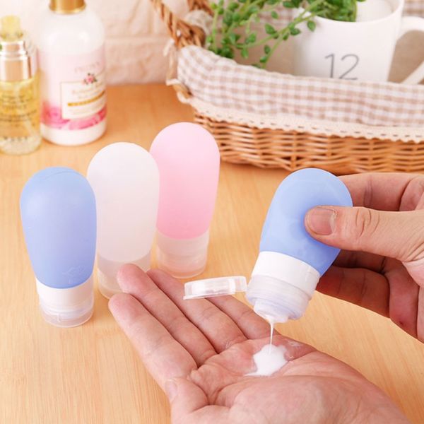 

travel bottles leakproof silicone refillable travel containers squeezable travel tube sets cosmetic toiletry containers b2902