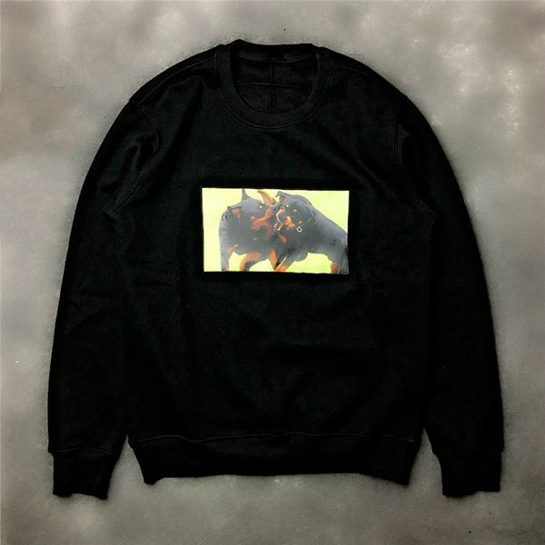 

mens designer hoodies givh63 new fashion brand luxury patch stitching animal hound printed couple style, Black