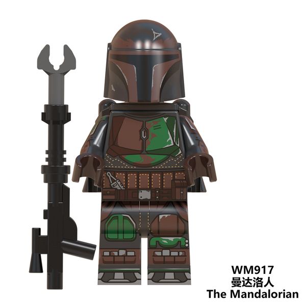 

legoed wm6085 the mandalorian jango fett yoda baby darth vader rey kylo virtual building blocks figures toys for children gifts