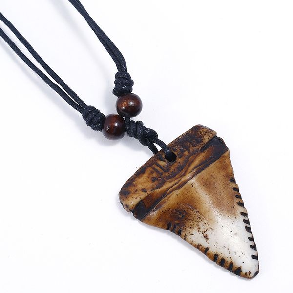 

hiping vintage hand-knitted resin men's necklace, Silver
