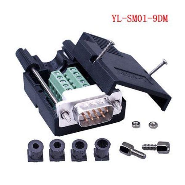 2021 DB9 Connector COM Transfer Free Solder Terminal DB9 Male Connector