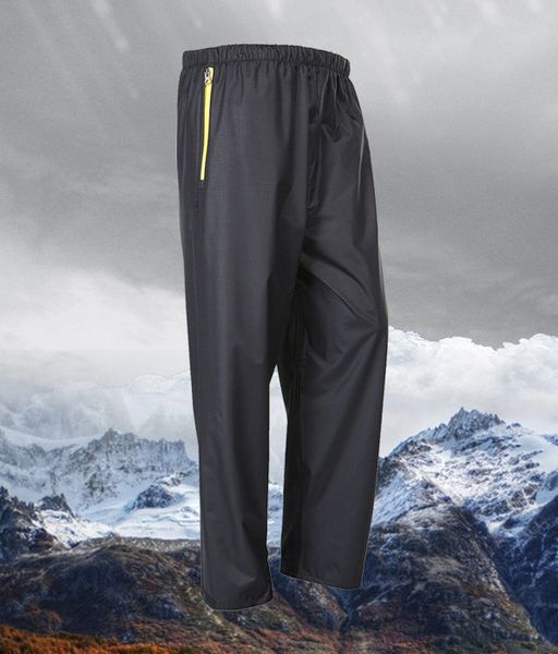 

double layer men women rain-proof pants waterproof windbreak trousers motorcycle bicycle raincoats retractable ride rain pants