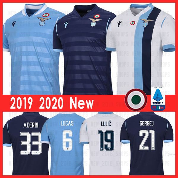 

2019 2020 lazio soccer jerseys luis alberto immobile j.correa sergej acerbi lucas marusic camiseta de fútbol football shirt adult, Black;yellow