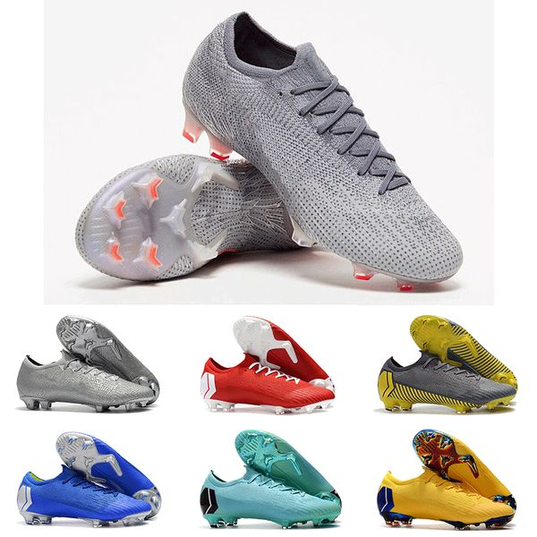 

2019 mercurial vapo frenzy xii elite fg soccer cleats mens fury 12 football shoes cr7 designer soccer boots size39-45