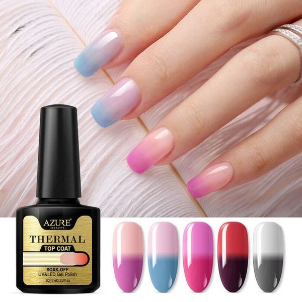 

thermal nail polish 10ml 2-layers temperature color changing nail art varnish diy manicure supplies accessory sq45