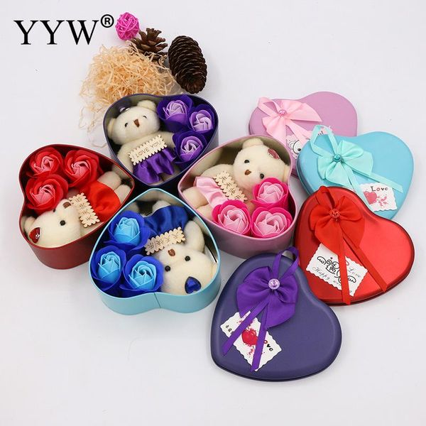 

decorative flowers & wreaths party wedding favors gifts details for guests regalos teddy bear roses bridesmaid gift soap rose box girlfriend