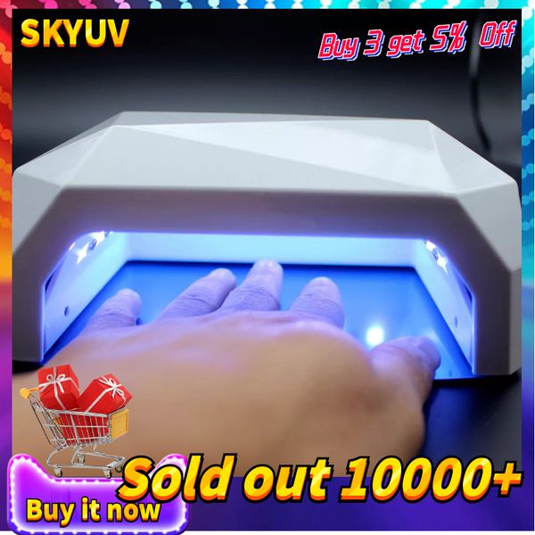 

with original packagesensor 36w dryer gel rapid drying device diamond shaped nail lamp led curing for uv gel polish nail art