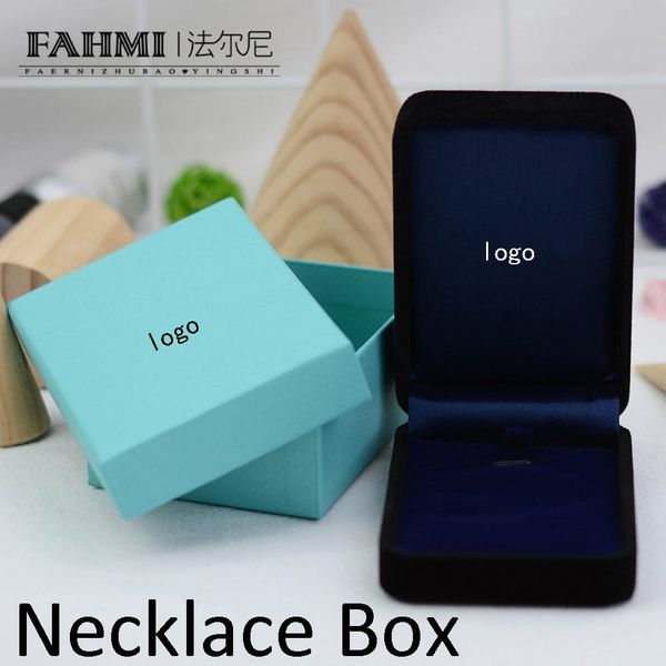 

fahmi charm original classic jewelry beautiful protection box high-grade packaging necklace box manufacturers wholesal, Black;white