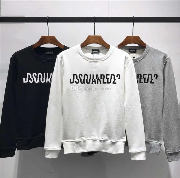 

2019 fw new arrival brand designer men's clothing d2 street hoodies long sleeve sweatshirts m-3xl ds265, Black