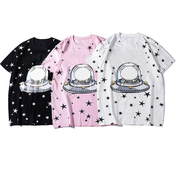 

mens t shirts with brand letters printed t shirts men short sleeves tshirt women wholesale 3 colors xy18122901, White;black