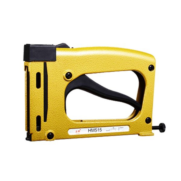 

hm515 manual staple gun manual stapler nailer frame tacker with 1000 pcs cost nails frame angle nail gun