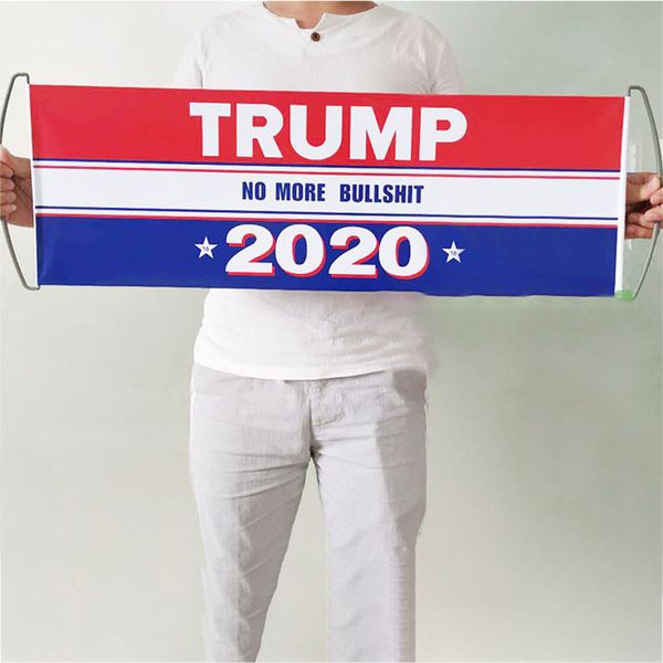 

donald trump flag hand held trump flag bumper keep america great flag banner trump 2020 president election flags 24*70cm wx9-1835