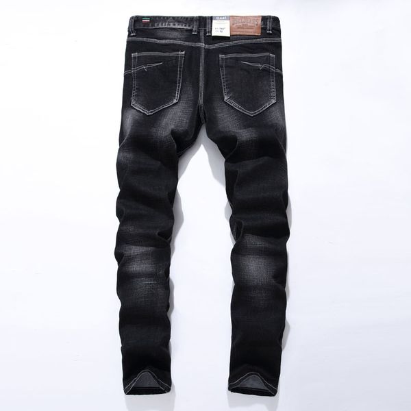 

2017 new arrival fashion brand men jeans washed printed jeans for men casual pants designer men702-a, Blue