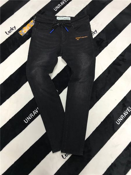 

brand new mens jeans distressed ripped biker jeans slim fit motorcycle biker denim jeans 2019 fashion designer pants3, Blue
