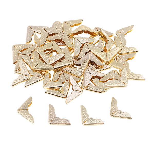 

100 pieces book scrapbook p album menus corner protectors 14x14mm