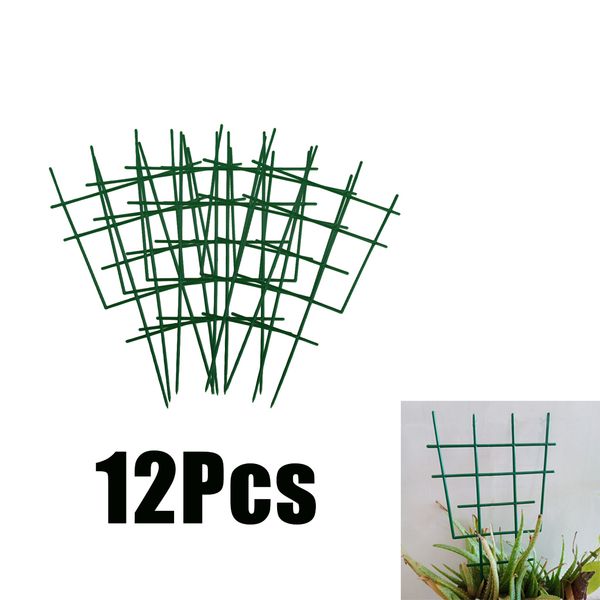 

12x mini climbing plant trellis diy durable winding supports garden trellis