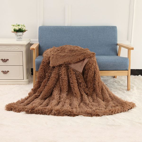 

130*160cm /160x200cm soft long shaggy fuzzy fur faux fur warm elegant cozy with fluffy sherpa throw blanket