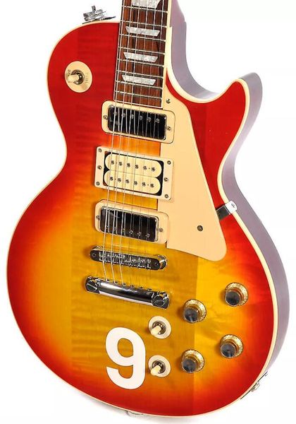 

rare pete townshend #9 deluxe 2006 cherry sunburst flame maple electric guitar 3 pickups two mini humbuckers pickups, 2 mini toggle switch