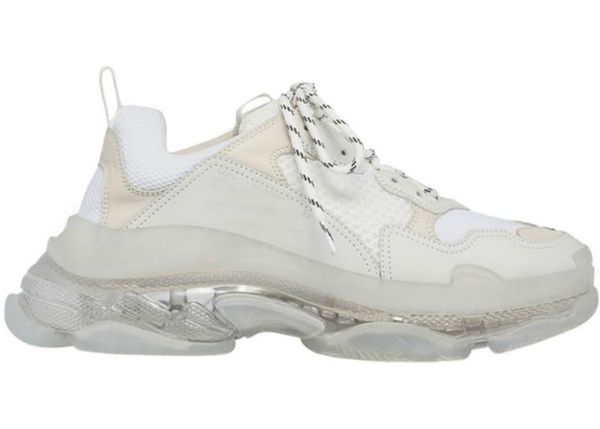 

2020 новые поступления мужская и женская Повседневная обувь Triple S Clear Sole белый черный зеленый бренд дизайнер кроссовки 36-45 с коробкой