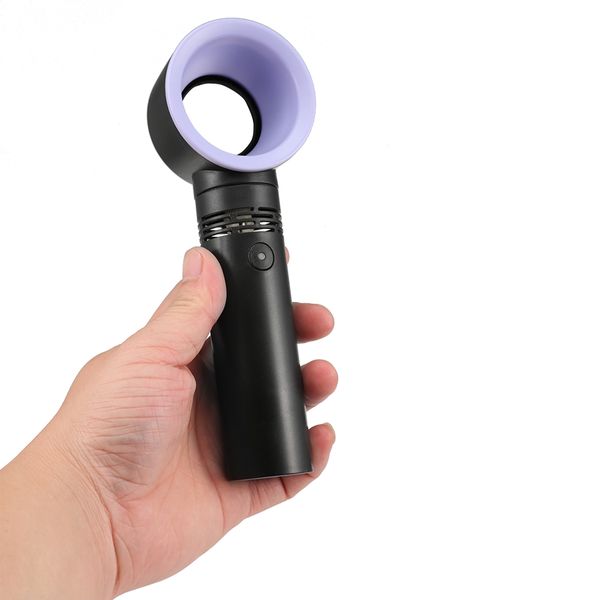 

electric bladeless fan portable cordless usb charging mini handheld fan handheld mini cooler no leaf handy fan retail package dhl shipping