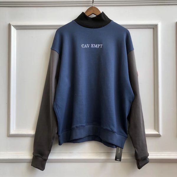 

mens sweatshirts c.e turtleneck sweatshirts men women pullover embroidery cotton oversized hoody asian size s-xl, Black
