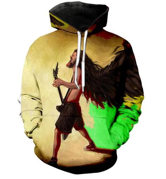 

bob singer marley reggae hoodies men women long sleeve all over printed pullover hoody casual 3d sweatshirt plus size lms028, Black