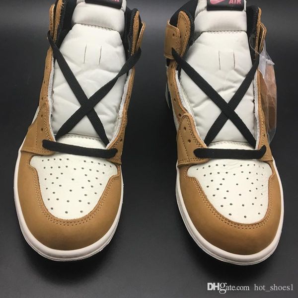 

air 1 high og rookie of the year 555088-700 1s i kicks men basketball sports shoes sneakers with original box, Black;white