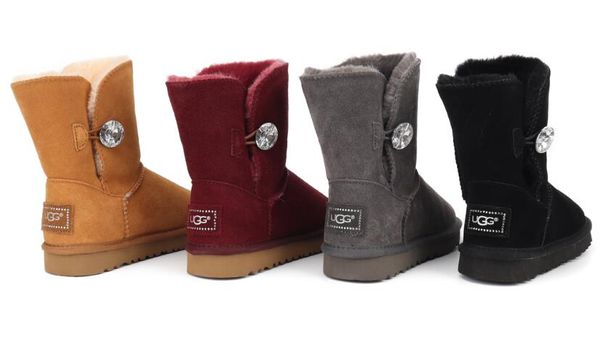 

New au tralia 13 ugg 13 ugg 13 diamond buckle heep kin boot 100 women now boot luxury winter warm boot 5803 34 43