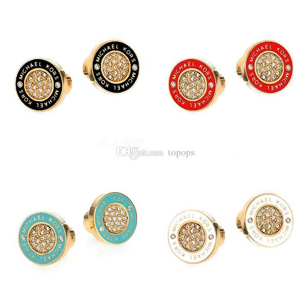 

womens luxary brand jewelry classic design 18k rose gold plated earrings without box for pandora 925 sterling silver stud earring