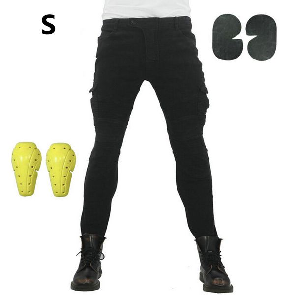 

motorcycle jeans denim black moto biker trousers combat pants with pads