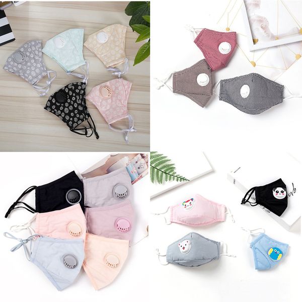 

cotton quality adults kids mask comfortable mask children cartoon face masks with breather valve pm2.5 dustproof protective mask in stock