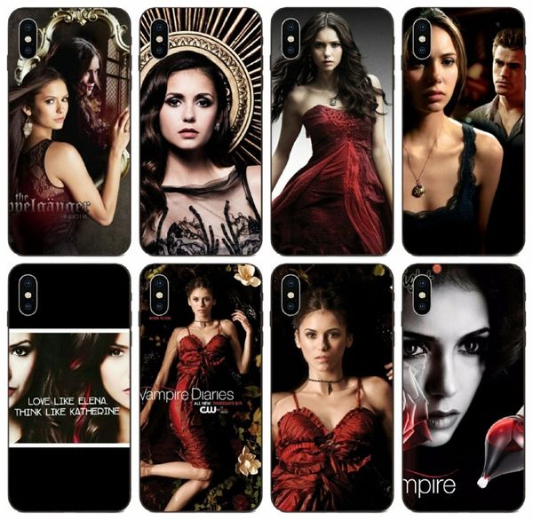 

tongtrade] the vampire diaries elena gilbert case for iphone 11 pro max x xs 6s 5s 5c 5 4s 4 samsung a7 huawei p9 gt3 gx8 lg g4 stylus case