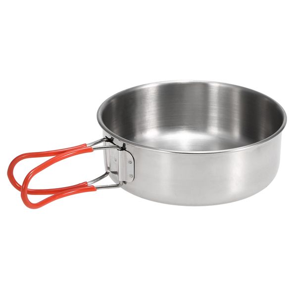 

2pcs stainless steel bowls for outdoor camping kitchen dinner plates