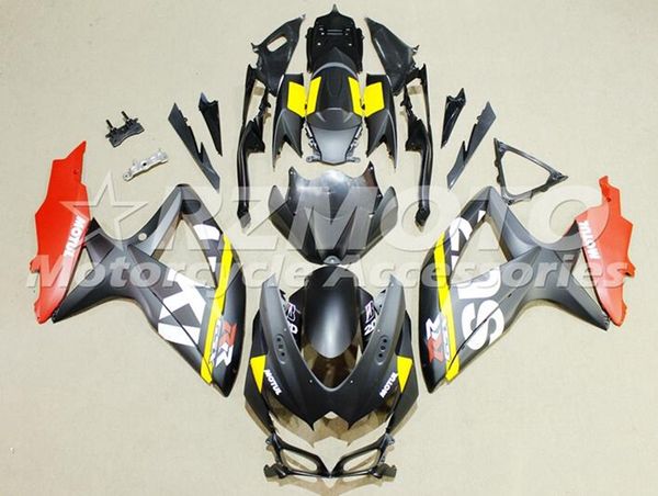 

injection mold new abs motorcycle fairings set fit for suzuki gsx-r600 gsx-r750 600 750 k8 2008 2009 2010 08 09 10 yellow black