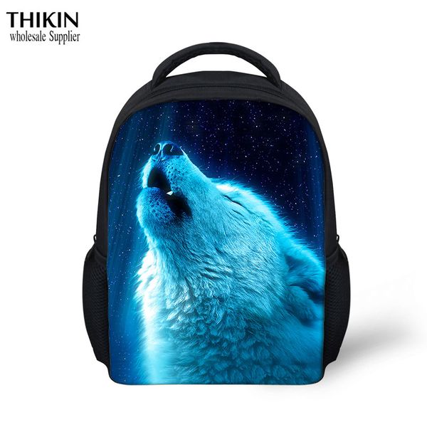 

think starry wolf pattern kindergarten school bags backpack for boys children backpacks infant kids book bagpack mochila new