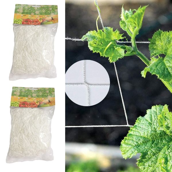 

2pcs garden trellis netting plant trellis net for climbing plant 1.67 x 5m