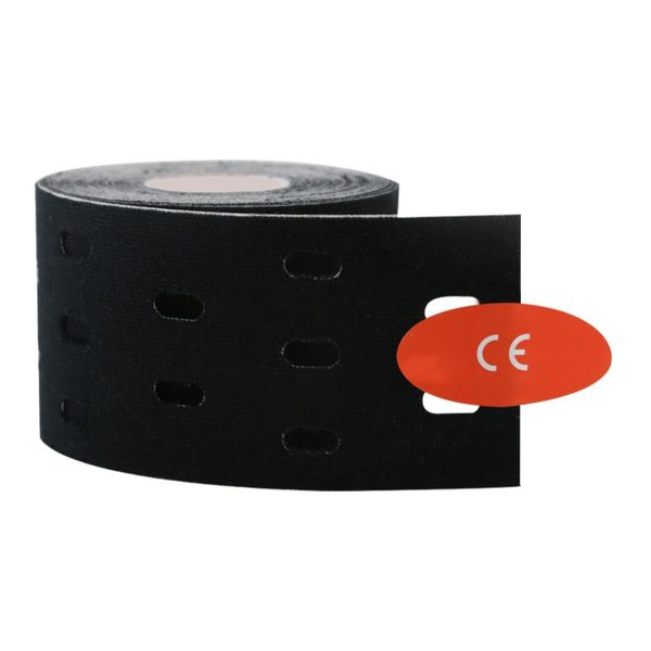 

waterproof care therapeutic tapes sports tape knee shoulder elbow pain relief physio tape wrapped elastic bandage, Black;gray