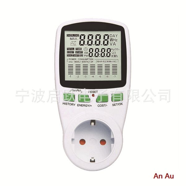 

110v digital ac power meters wattmeter energy meter power monitor electricity cost diagram measuring socket analyzer car