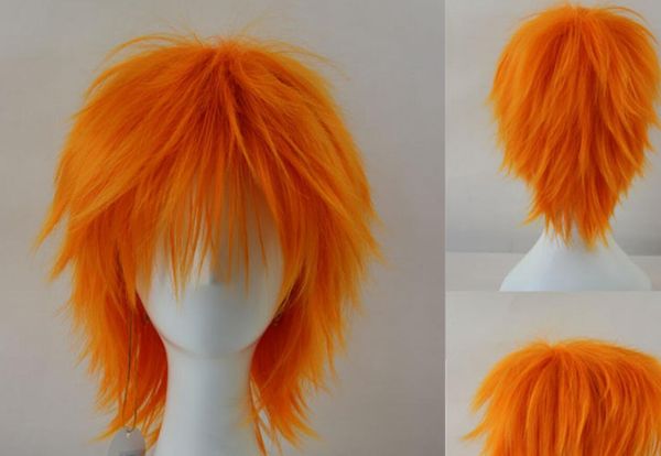 Ll Hot Sell Free Bleach Kurosaki Ichigo Orange Short Shaggy