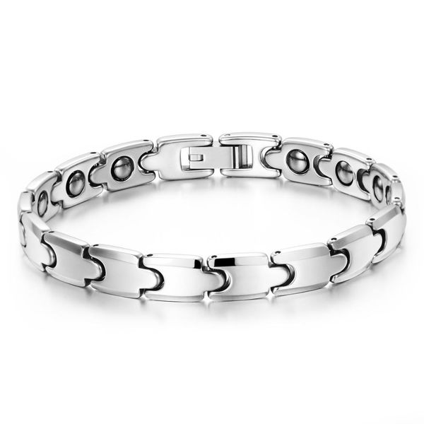 

v-210 tourmaline energy balance bracelet health care jewelry for men women 80 germanium bracelet bangle, Black