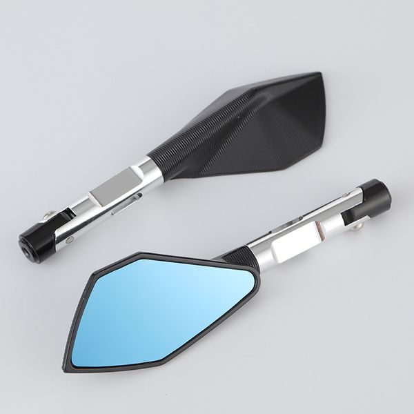 

2pcs универсальный motocicleta espelho retrovisor-де-moto cnc espelhos laterais para yamaha ys 150 тмакс 530 тдм 850 fz6n mt10 c8