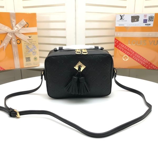 

classic shoulder bags for men tassel canvas real embossed leather pvc shoulder crossbody messenger bag for ladies size 22x16x8cm 3 colors